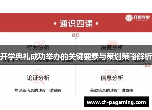 开学典礼成功举办的关键要素与策划策略解析